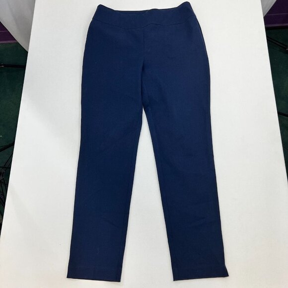 Chico's Womens Navy Fabulous Slimming Pull On Ankle Pants Size 0.5 Short - Picture 1 of 9